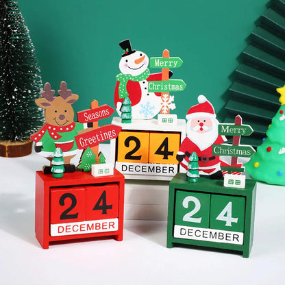 24 Days Wooden Christmas Countdown Calendar